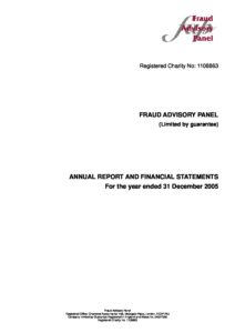 Annual Report and Accounts 2005 document cover