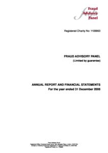 Annual Report and Accounts 2006 document cover