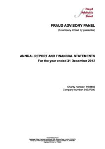 Annual Report and Accounts 2012 document cover