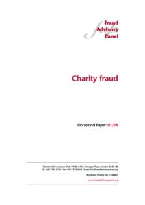 Charity fraud September08 document cover