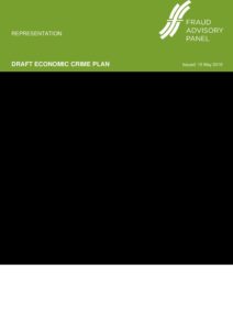 FAP Response to HMT Draft Economic Crime Plan 15May19 document cover
