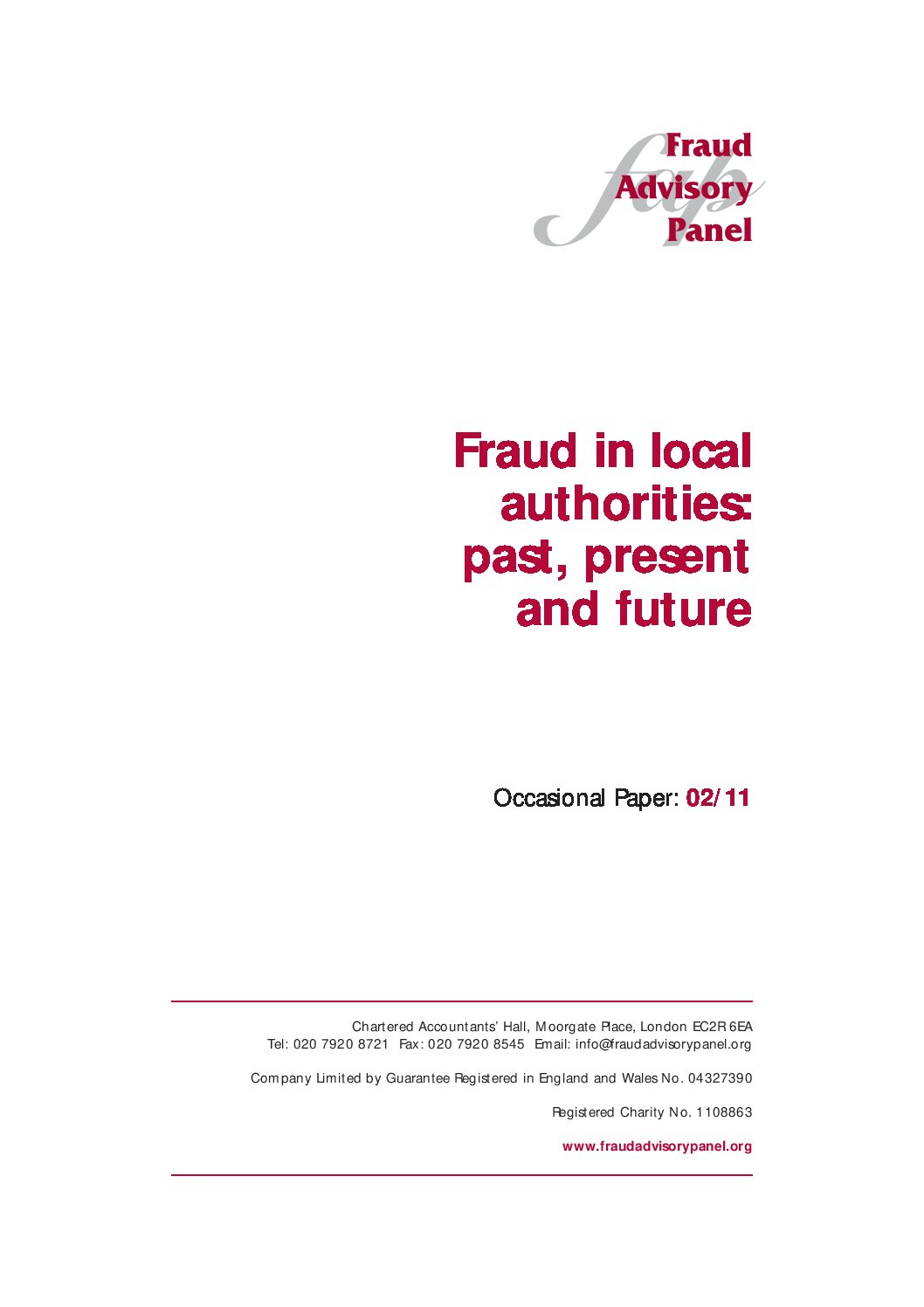 Fraud in local authorities Dec11 document cover