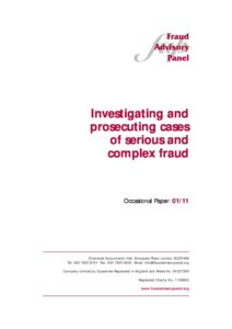 Investigating _ prosecuting serious fraud Sep11 document cover