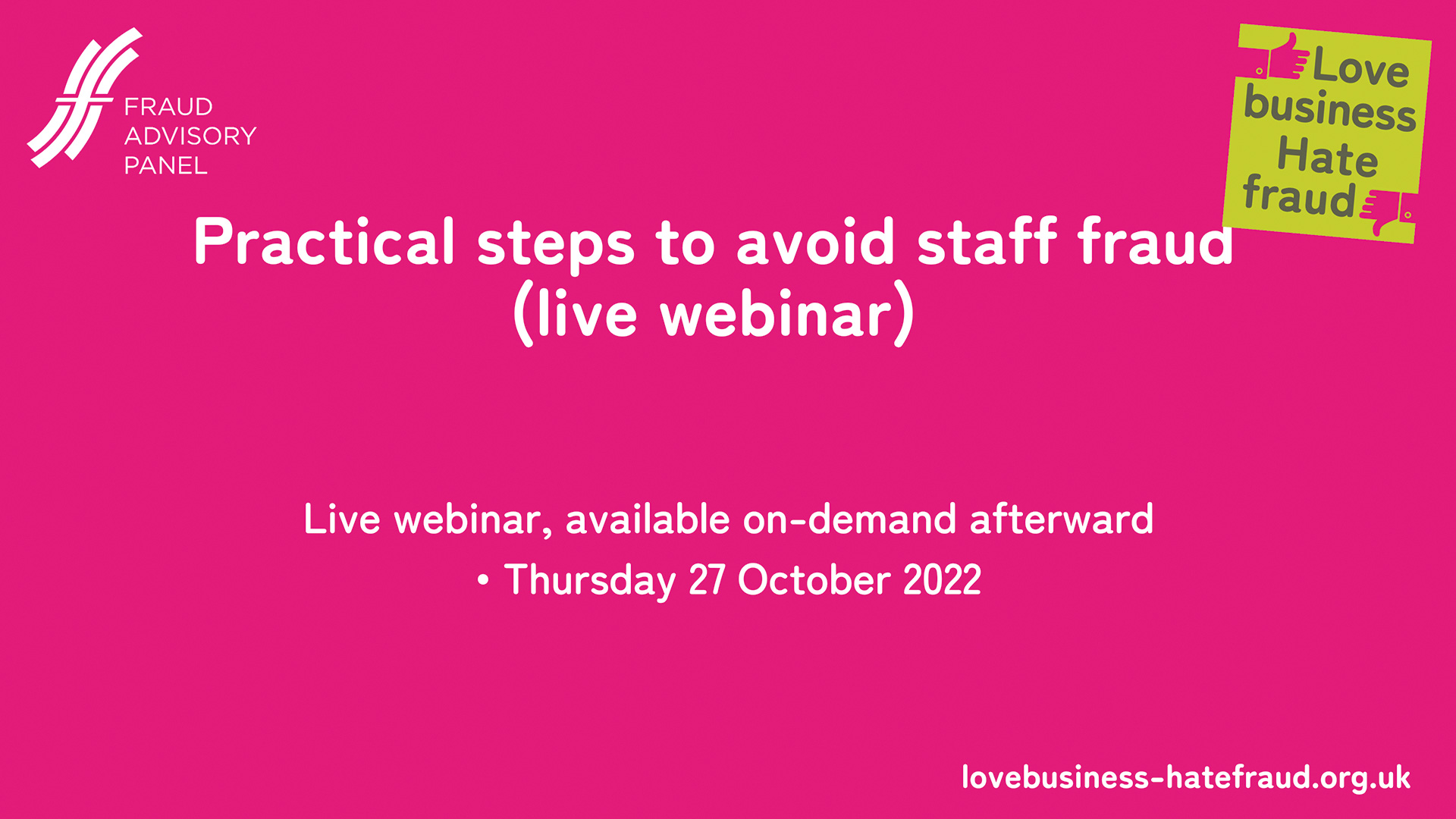 Avoid Staff Fraud