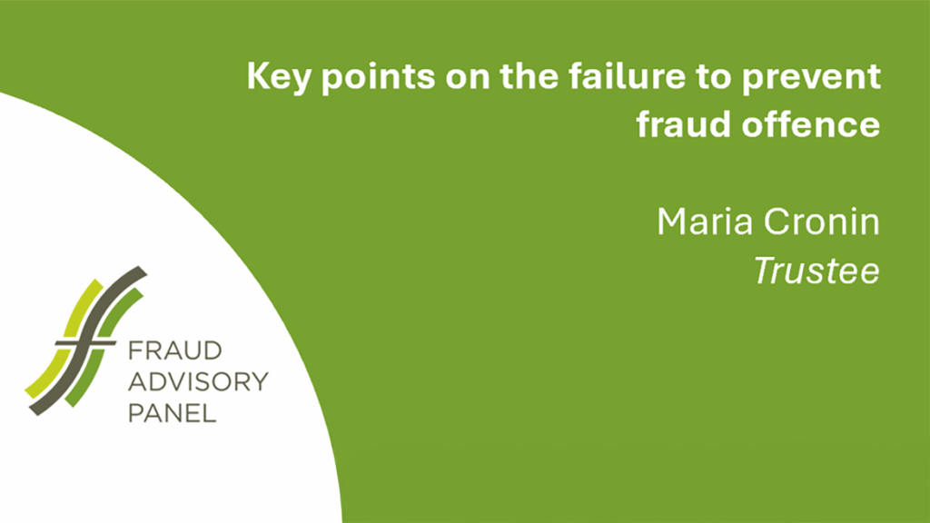 Key points on the failure to prevent fraud offence