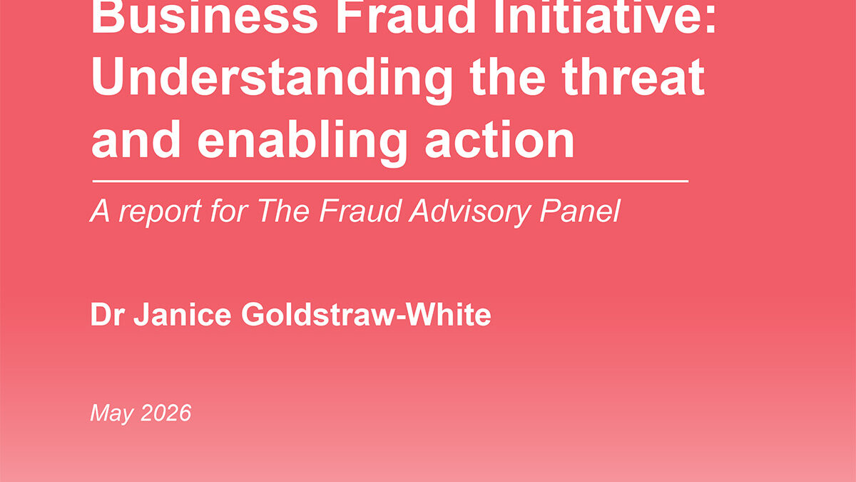 Cover of Business Fraud Initiative: Understanding the threat and enabling action