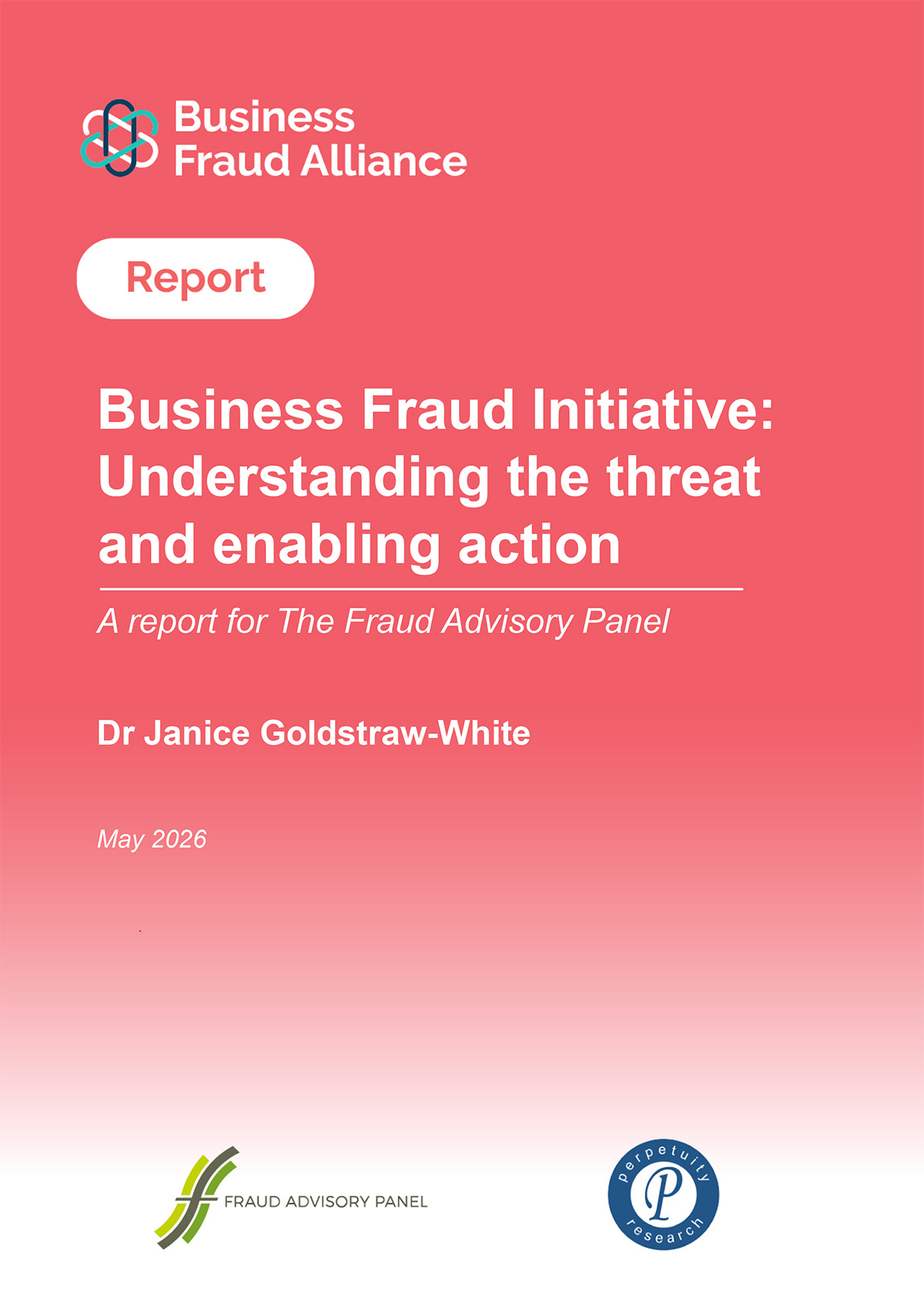 Business Fraud Initiative Report-Branded Cover of Business Fraud Initiative: Understanding the threat and enabling action